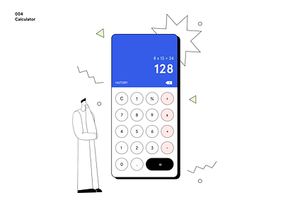 daily ui 004 - calculator art artist daily ui dailyui dailyui 004 design illustration illustrator ui ui design uidesign uiux