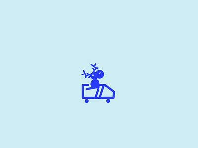 rollercoaster deer icon