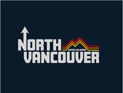 North Vancouver design graphic design illustration logo northface northvancouver retro