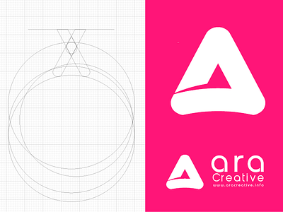Logo Ara Creative ara creative design logo skets