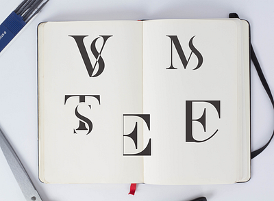 Ssome letter marks -T+S, D+E, M+S, V+S, D+F branding concept creativity design hand lettering lettermark logo logo design sketching type art typography logo