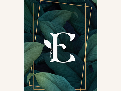 letter E exploration for a vegan restaurant branding and identity illustration art lettermark minimalist logo vector art vegan logo
