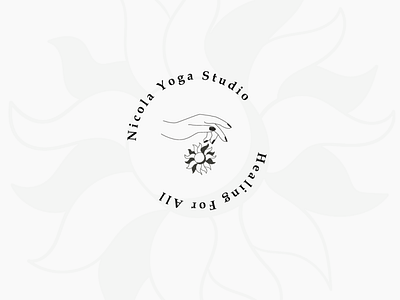 yoga studio logo aestheticism branding design designeveryday floral art handdrawn minimalist logo naming simplistic welness yoga logo yoga studio