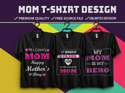 🤱MOM T-Shirt Design 🤱 clothes creative custom font t shirt design editable t shirt design template family tshirt holiday illustration logo merch by amazon merch by amazon shirts mommy soikot017 tee typography typography design vector hand