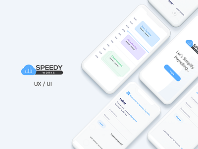 Speedy Header app ios payrolling ui uxd