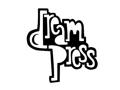 Dream Press Logo letterpress logo printmaking typography