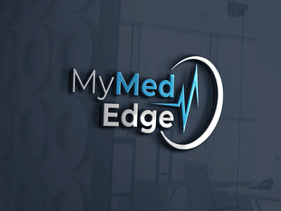 mymededge branding design flat logo minimal