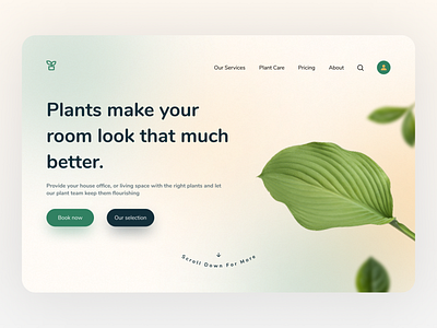 Plant Service Website Header