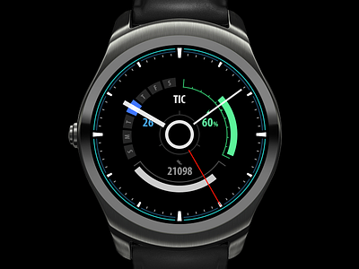 HUD style watch face