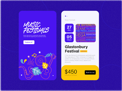 Book-a-fest - UI App Concept