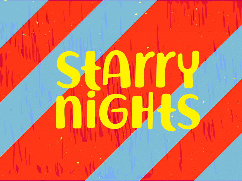 Starry Nights digitalart illustration photoshop typography vector