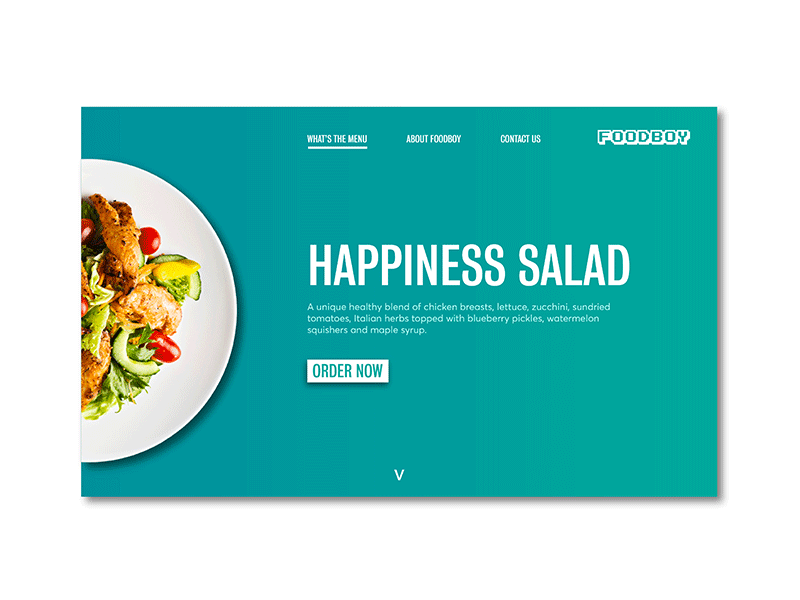 Foodboy | Homepage branding design digitalart flat photoshop type ui ux vector web website