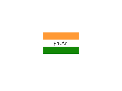 IndiaPride graphics minimalist typography vector