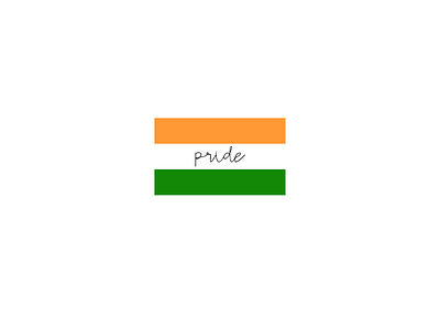 IndiaPride graphics minimalist typography vector