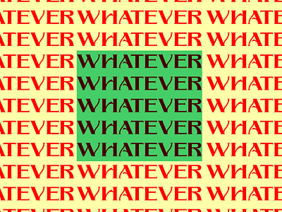 whatever branding digitalart logo typography