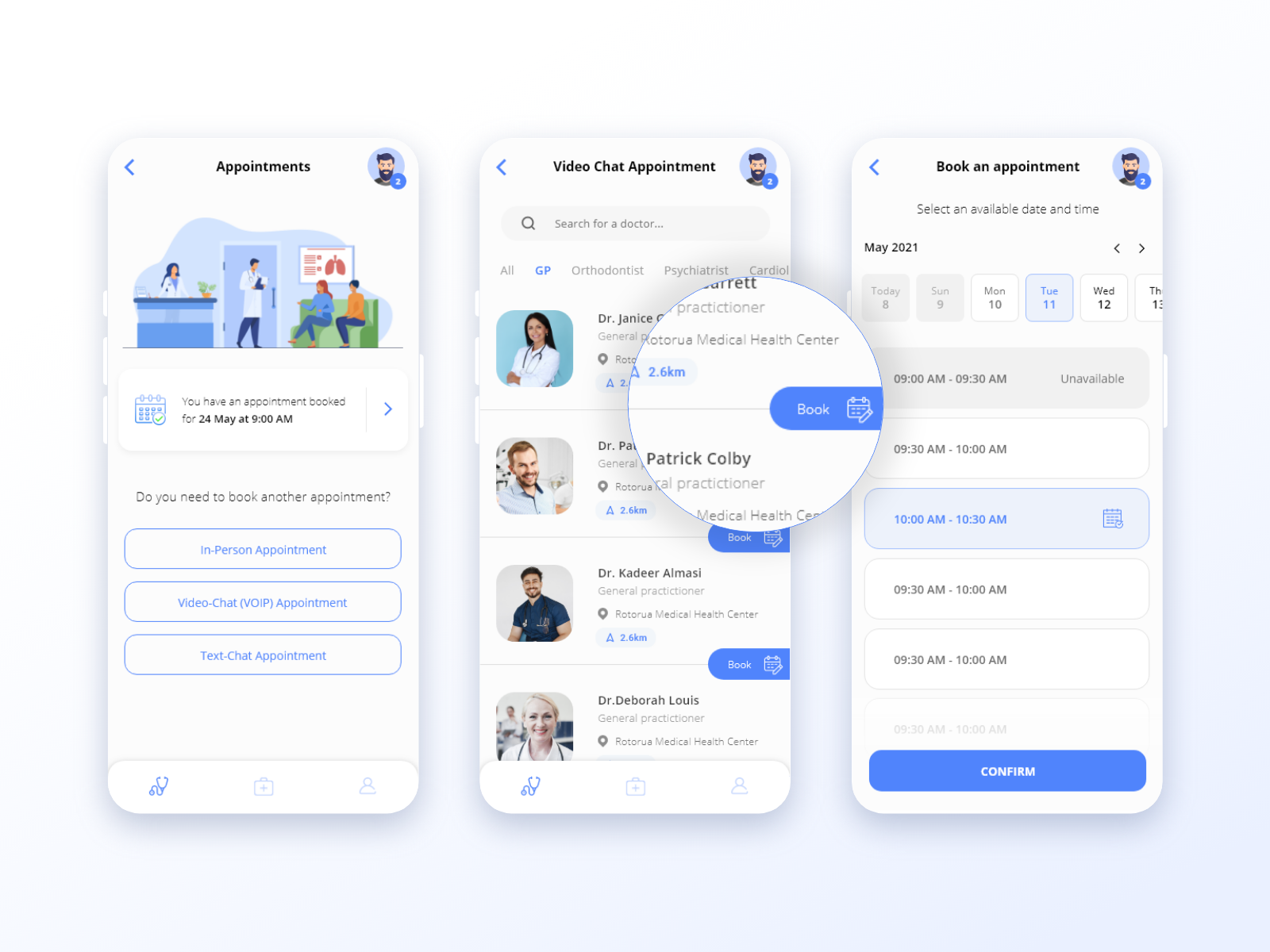 ManageMyHealth 👨🏼‍⚕️ Mobile App Screens by Sam Norris on Dribbble