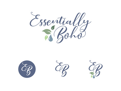 Essentially Boho Logo Design branding design illustration logo vector