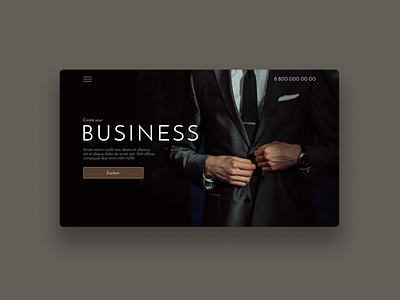 Business branding business design figma landing men visual design web webdesign