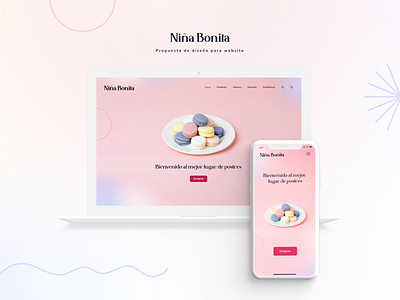 Web design proposal - Niña Bonita design dessertweb productdesign ui ux web webdesign