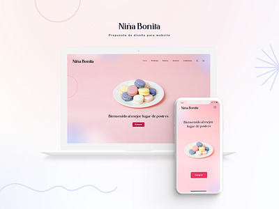 Web design proposal - Niña Bonita