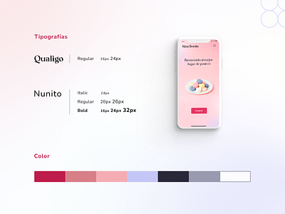Web design proposal - Niña Bonita productdesign styleguide ui ux ui design uikit web webdesign website