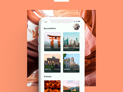 Mobile app - Paradise Travel