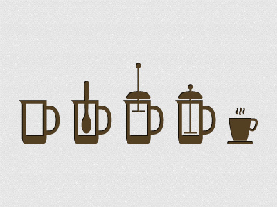 Coffee Icon System ai app application clean coffee design detail icon ios iphone minimal process psd simple vector