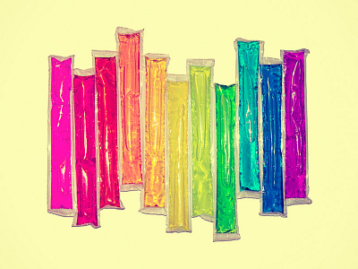 Candy-Colored Freezies art colors design minimalism photography