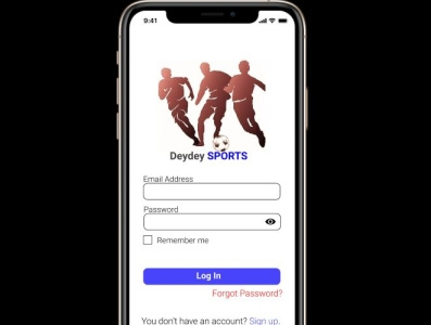 Deydey Sports iPhone app branding design illustration ui ui design uiux ux website