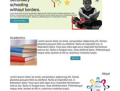 Freebirds education school ui ui design uiux ux website