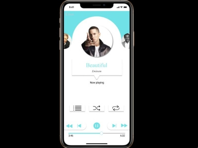 Music Player app design ui design uiux