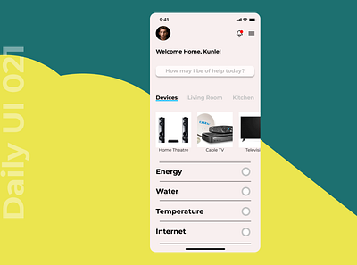 Home Monitoring Dashboard app branding design ui uiux ux website