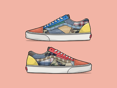 Size? x Vans ‘Factory Floor’ art artwork design footwear graphic art graphic design graphic illustration illustration illustrator print shoes sneakers vans