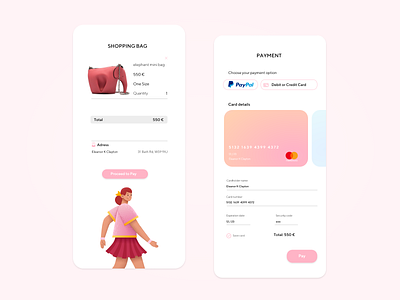 Mobile Checkout Design adobexd app appui appuidesign checkout checkout page creditcard daily ui dailyui dailyui002 dailyuichallange design ui uiux uiuxdesign ux xd design