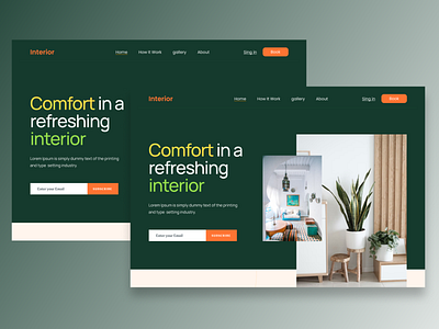 Interior Design Landing page design interior interior design landing page ui ui design uiux ux web webdesign website website design