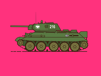 T-34 tank art camouflage design green illustration piece russia russian tank vector vectorart war wwii