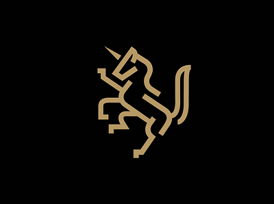 UNICORN LOGO branding design hockey horse logo magic magical marszalek sports unicorn unicorn logo unicorns