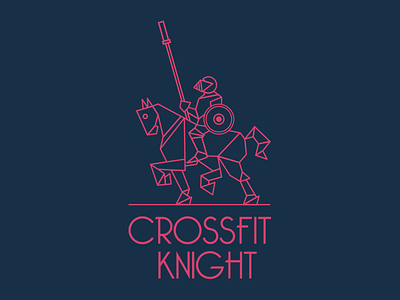 Crossfit Knight for sale armour crossfit gym horse knight logo sports vector warrior