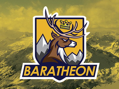 Baratheon stag logo baratheon deer design game icon illustration logo of poland stag thrones vintage