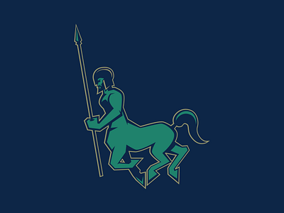 Centaur (FOR SALE) centaur greek horse logo warrior