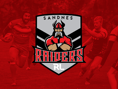 Sandnes Raiders american football badge beard crest icon logo lumberjack norway rugby soccer sports teamsports tromso vector