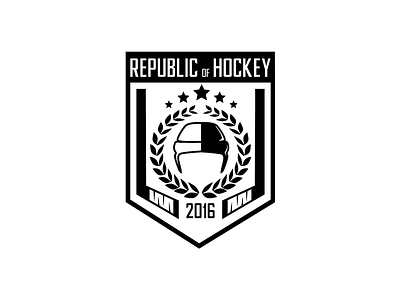 Republic of Hockey hockey logo republic sport team vector