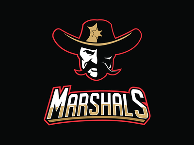Marshals logo cowboy game horseback logo logos marshal player pony rider shaft sports vector