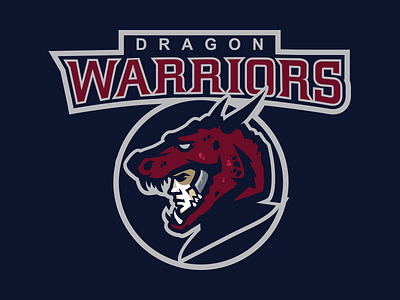 Dragon Warriors branding dragon esports football lacrosse logo marszalek poland sports team vector warrior