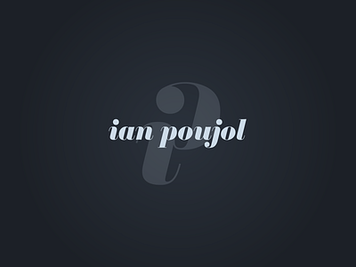 Ian Poujol branding design logo