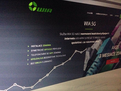 WIA Preview button clean creative czech design green grey home homepage photo services website