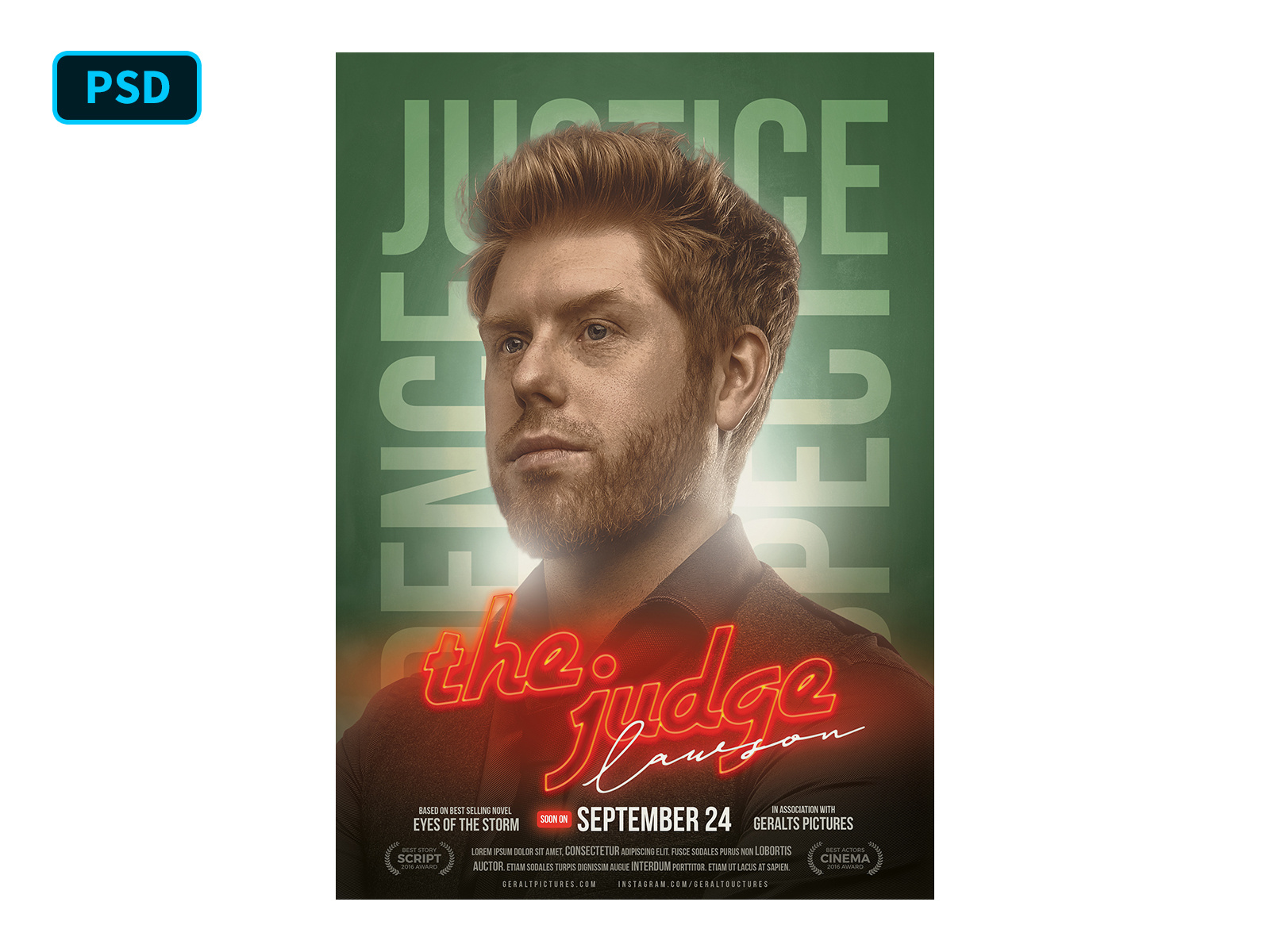 Movie Poster Template PSD By Bornx On Dribbble