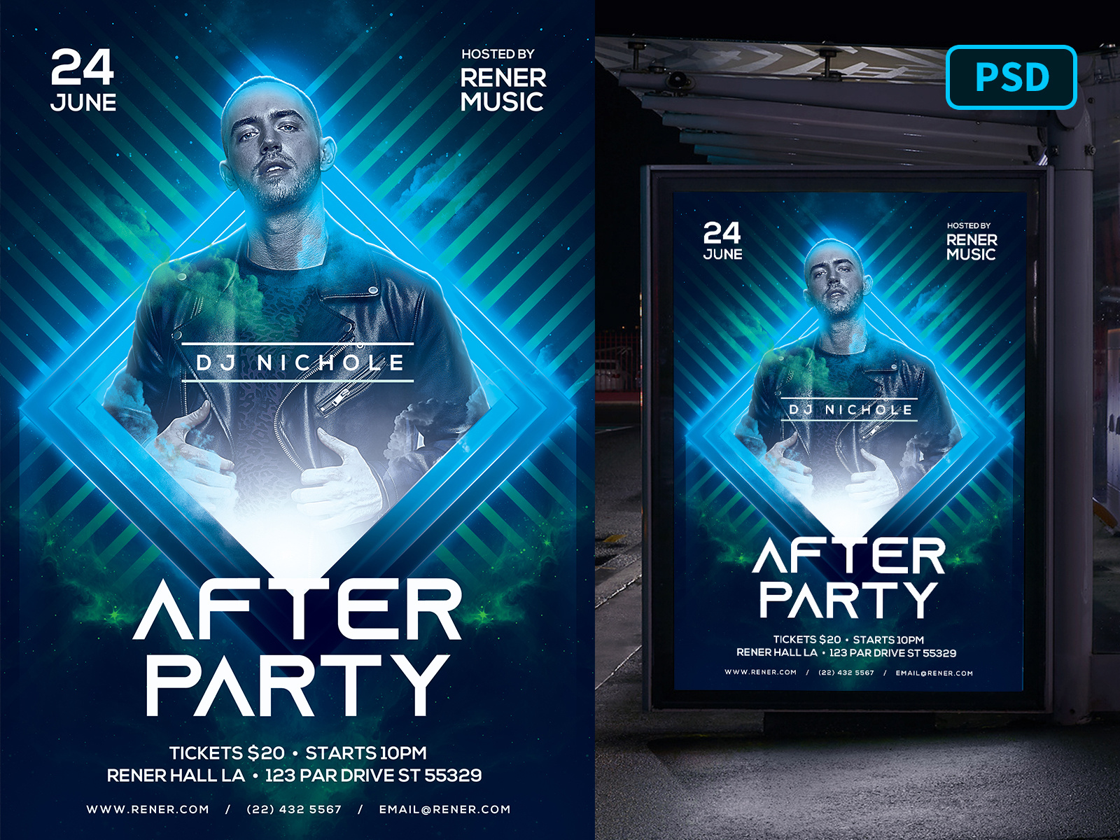 DJ Flyer Template After Party By Bornx On Dribbble