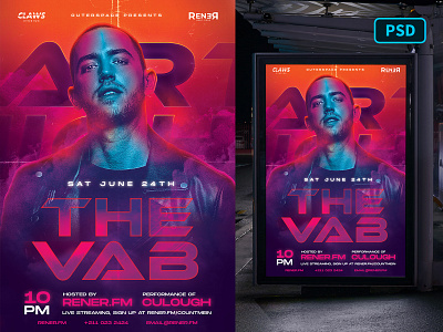 DJ Flyer Photoshop Template