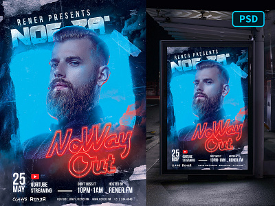 Club DJ Flyer Template Photoshop